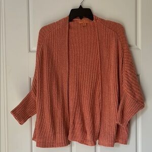 Barefoot Dreams Women's Cardigan in coral S/M